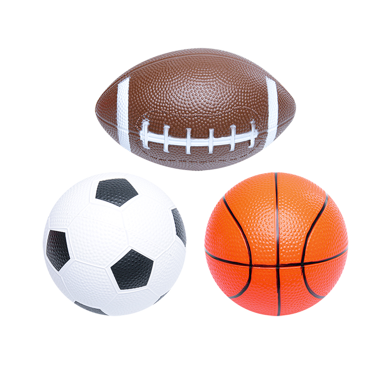 热门设计泡沫玩具 PU 足球高弹力球 6 厘米减压儿童